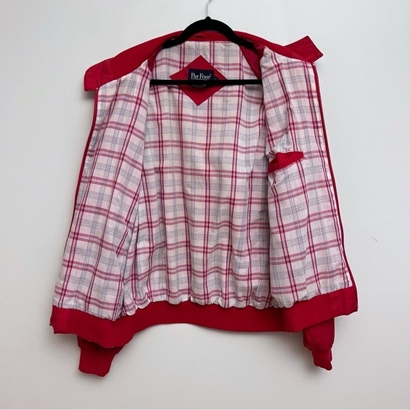 Par Four Red Bomber Men’s Vintage Full Zip Golf Jacket XL - Picture 13 of 14